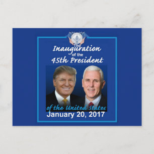 トランプ就任式はがき ポストカード