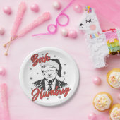 トランプ就任式クリスマスサンタバフバグ ペーパープレート (パーティー)
