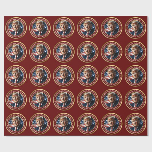 トランプ就任式コレクタブル包装紙 ラッピングペーパー (フラット)