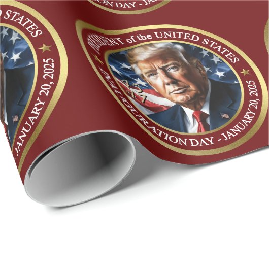 トランプ就任式コレクタブル包装紙 ラッピングペーパー (ロールコーナー)