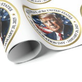 トランプ就任式コレクタブル包装紙 ラッピングペーパー (ロールコーナー)