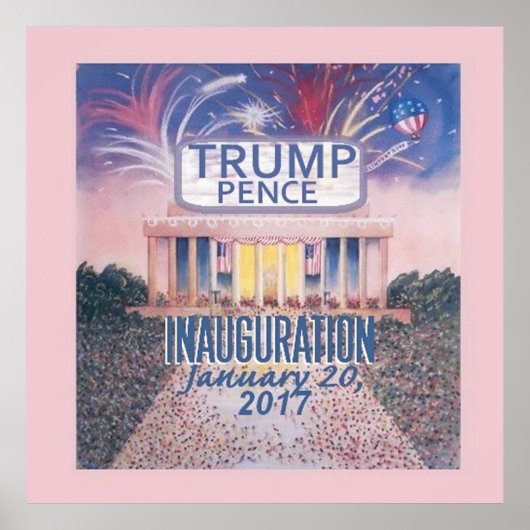 トランプ就任式プリント ポスター (正面)
