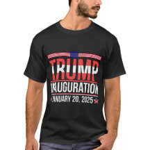 トランプ就任式メンズウェアファッションTシャツ
