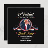 トランプ就任式2025年1月20日お祝い 招待状 (正面/裏面)