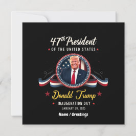 トランプ就任式2025年1月20日お祝い 招待状