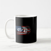 トランプ就任式45 47選挙 コーヒーマグカップ (左)