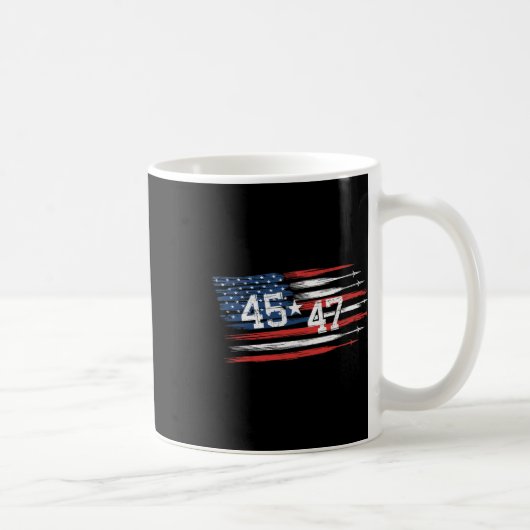 トランプ就任式45 47選挙 コーヒーマグカップ (右)