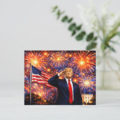 トランプ就任250年記念 7月4日 アメリカ合衆国 卓越 ポストカード (スタンド正面)