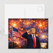 トランプ就任250年記念 7月4日 アメリカ合衆国 卓越 ポストカード (正面/裏面)