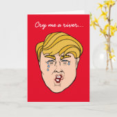 トランプ川を… カード (黄色い花)