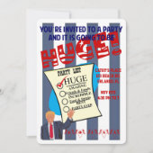 トランプ巨大お祝いカクテルパーティの招待状 招待状 (正面)