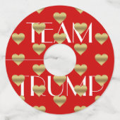 トランプ巨大お祝いディナー披露宴パーティー ワイングラスタグ (裏面)