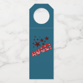 トランプ巨大お祝いパーティーボトルハンガー ボトルネックタグ (正面)