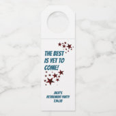 トランプ巨大お祝いパーティーボトルハンガー ボトルネックタグ (裏面)