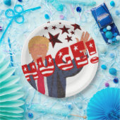 トランプ巨大お祝いマイルストーンパーティー ペーパープレート (パーティー)