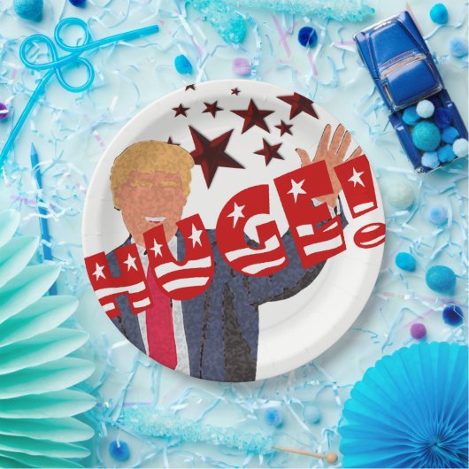トランプ巨大お祝いマイルストーンパーティー ペーパープレート (パーティー)