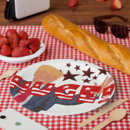 トランプ巨大お祝いマイルストーンパーティー ペーパープレート