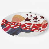 トランプ巨大お祝いマイルストーンパーティー ペーパープレート (アングル)