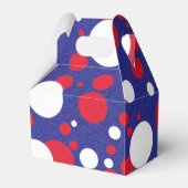 トランプ巨大なドット 赤 白 青パーティー フェイバーボックス (裏面サイド)