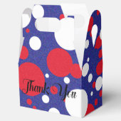 トランプ巨大なドット 赤 白 青パーティー フェイバーボックス (オープン)