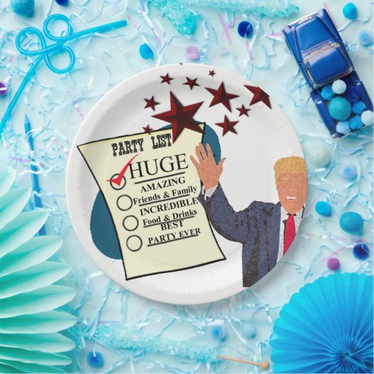 トランプ巨大なマイルストーンお祝いパーティー ペーパープレート (パーティー)