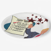 トランプ巨大なマイルストーンお祝いパーティー ペーパープレート (アングル)