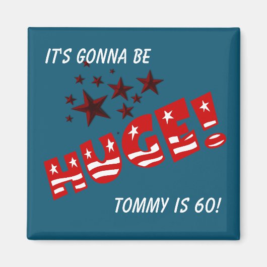 トランプ巨大バースデーパーティー セレブレーション パーティー ファー マグネット (正面)