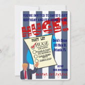 トランプ巨大バースデー記念パーティー 招待状 (正面)