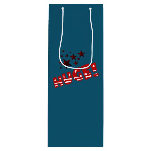 トランプ巨大パーティーお祝いワインバッグ ワインギフトバッグ (正面)