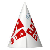 トランプ巨大パーティーお祝い誕生日記念 パーティーハット (裏面)