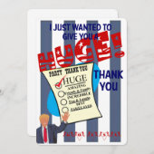 トランプ巨大パーティーお祝い サンキューカード (正面/裏面)