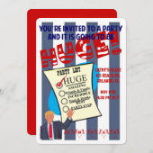 トランプ巨大パーティー招待状 HUGE Celebration Cocktail Party 招待状 (正面/裏面)