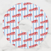 トランプ巨大祝賀会 夕食パーティー ワイングラスタグ (正面)