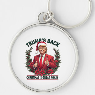 トランプ帰還 クリスマスはまた最高だ サンタクロース キーホルダー