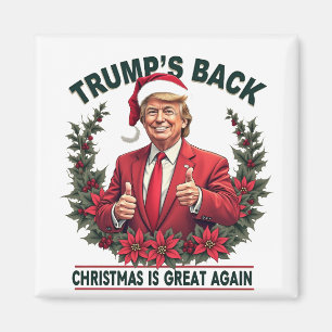 トランプ帰還 クリスマスはまた最高だ サンタクロース マグネット