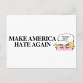 トランプ帽子 – 再びアメリカを憎む – .png ポストカード (正面)