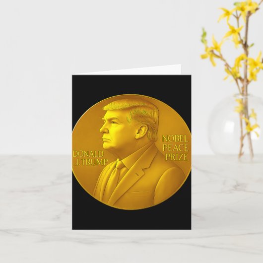 トランプ平和賞 カード (黄色い花)