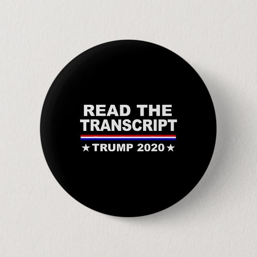 トランプ弾劾の嘘つきTシャツ 会話記録を読め 缶バッジ (正面)