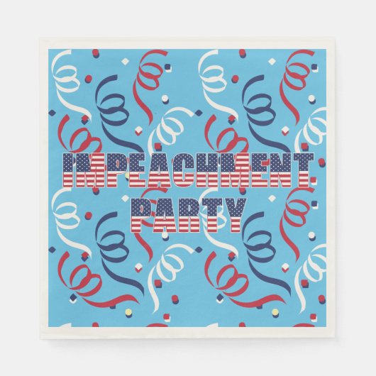 トランプ弾劾パーティー スタンダードランチョンナプキン (正面)