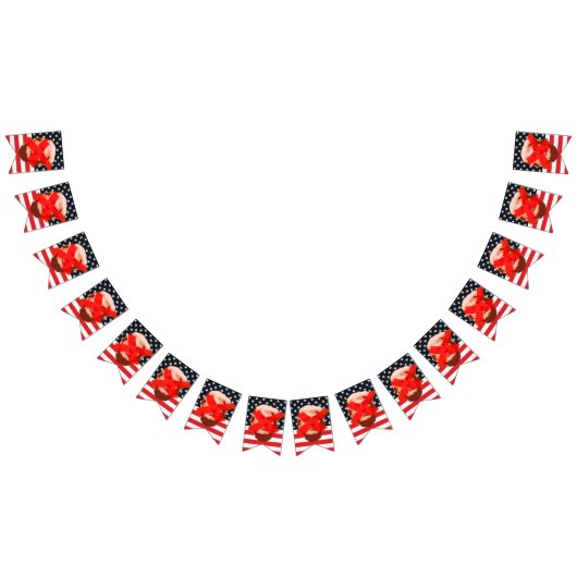 トランプ弾劾パーティー バンティングフラッグ (全)