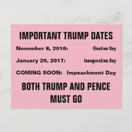 トランプ弾劾日抵抗 ポストカード