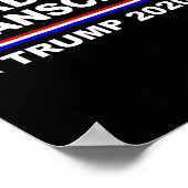 トランプ弾劾詐欺Tシャツ会話の記録を読む ポスター (角)