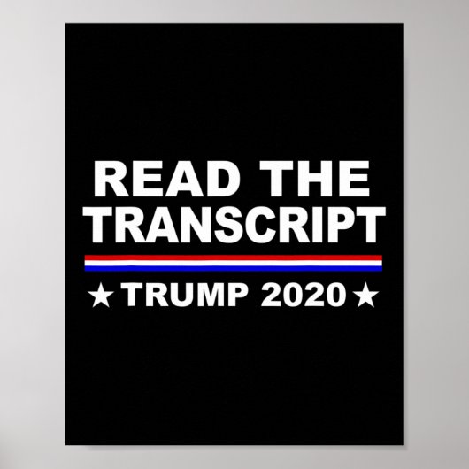 トランプ弾劾詐欺Tシャツ会話の記録を読む ポスター (正面)