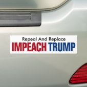 トランプ弾劾 罷免 バンパーステッカー (車上)