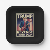 トランプ復讐ツアー2024政治選挙2024 ペーパープレート (正面)
