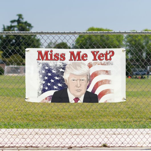 トランプ恋しく思ミー国旗 横断幕 (インサイチュ)
