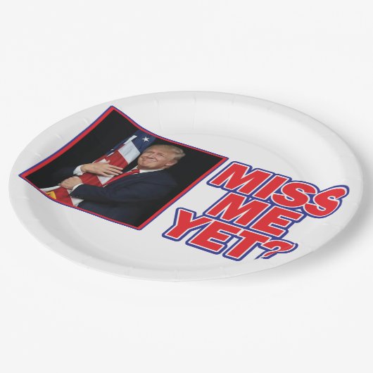 トランプ恋しく思大統領はまだ ペーパープレート (アングル)