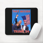 トランプ恋しく思2024 – 愛国政治マガ マウスパッド (マウス)