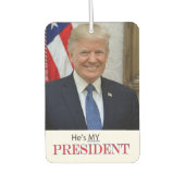 トランプ愛国心🚗 USA彼は私の大統領である カーエアーフレッシュナー (正面)