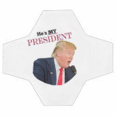 トランプ愛国心🚗 USA彼は私の大統領である サッカーボール (フラット)